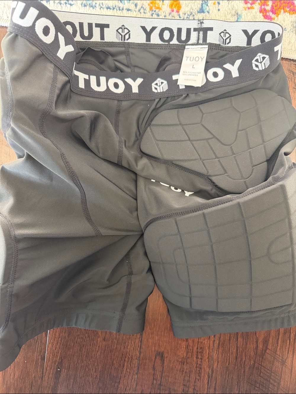 Men's Padded Compression Shorts - Black